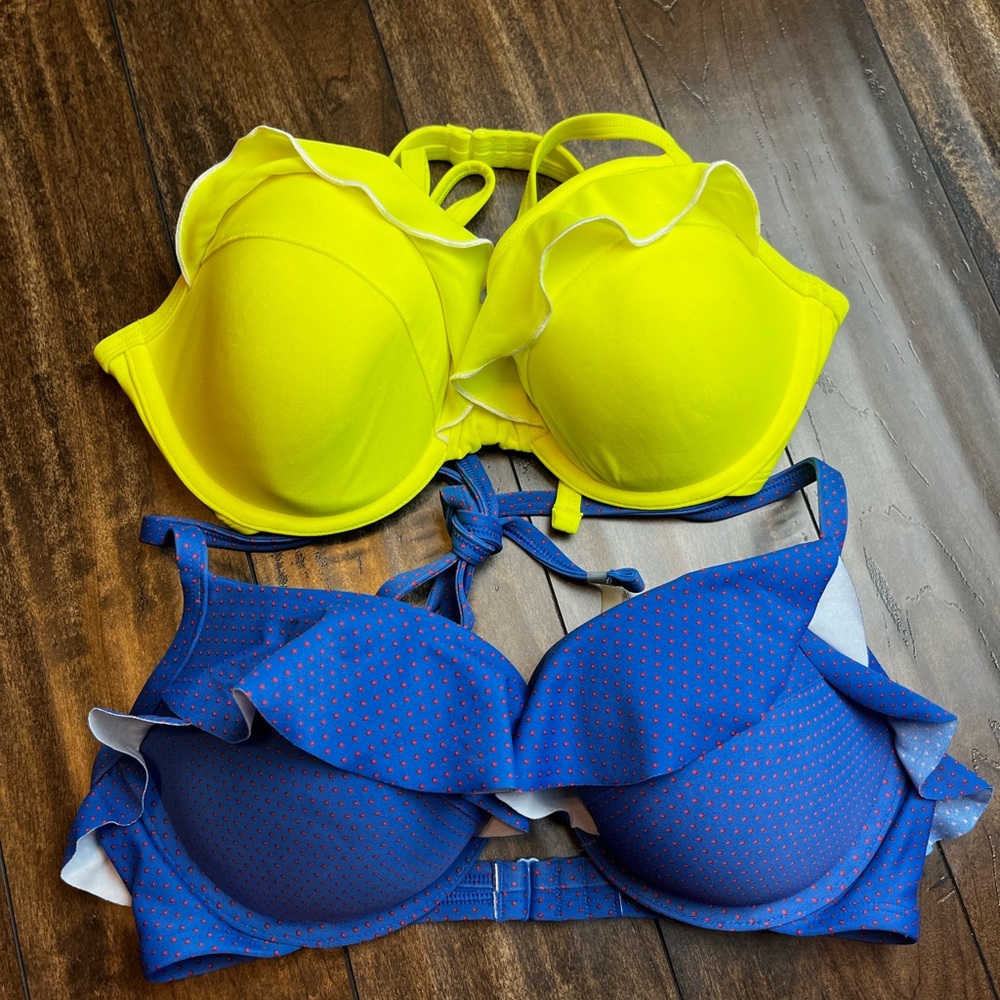 Bundle! 2 American eagle bikini tops size 36D